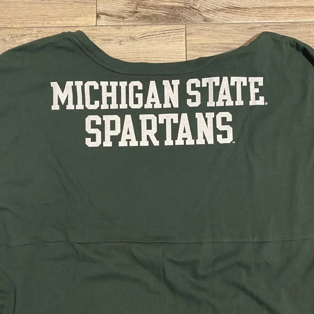 Nike Dark Green Long Sleeve Tee with Silver Logo